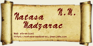 Nataša Madžarac vizit kartica